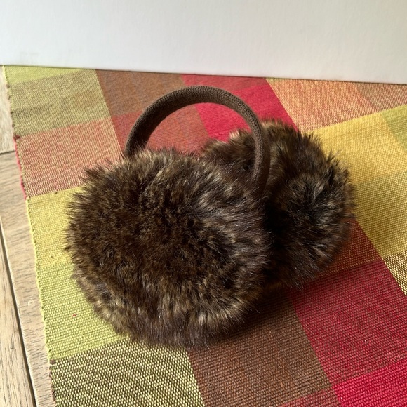 LOFT Accessories - NWOT! LOFT Faux Fur brown Earmuffs